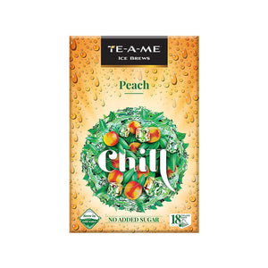 TE-A-ME Chill Peach Ice Infusion Tea, 18 Pyramid Infusion Tea Bags | Ice Brews | Cold Brew | Iced Tea