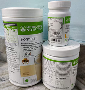 Herbalife Nutrition Weight Loss Package formula1 Vanilla Personalized Protein Powder/PPP, Afresh (Lemon)
