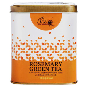 The Indian Chai - Rosemary Green Tea 100g for Memory and Concentration, Digestion, Helps Regulate Water Retention, Helps in Weight Loss & Metabolism