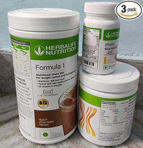 Herbalife Weight Loss Package for mula1(Chocolate)+Personalized Protein Powder(PPP)+Afresh - Lemon