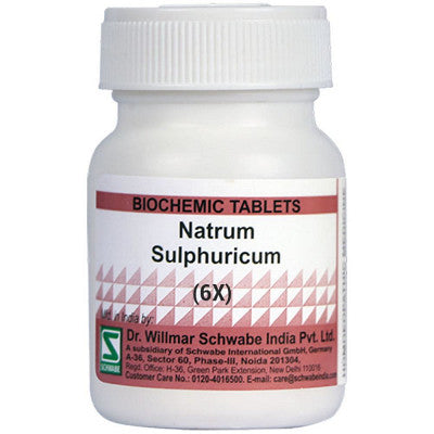 Willmar Schwabe India Natrum Sulphuricum Biochemic Tablet 6X (20g)