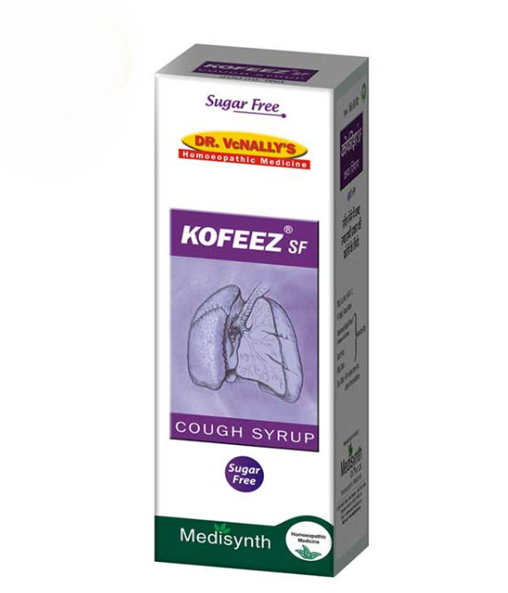 MEDISYNTH Kofeez SF - Sugar free homeopathic cough syrup 200ML