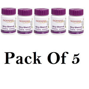 PATANJALI GILOY GHANVATI (Pack Of 5) 60 N 40 GM Each