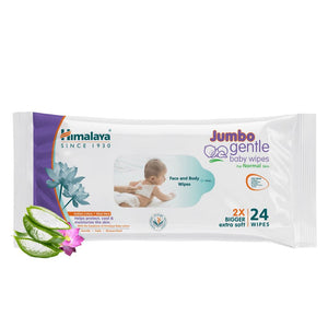 Himalaya Jumbo gentle baby wipes (24 Wipes)