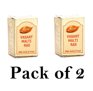 Dabur Vasant Malti Ras With Gold (Pack of 2) 25tab Each