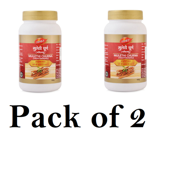 Dabur Mulethi (Yashtimadhu) Churna (Pack of 2)  100g Each