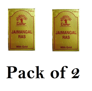 Dabur Jaimangal Ras With Gold (Pack of 2) 10tab Each