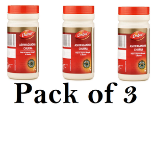 Dabur Ashwagandha Churna (Pack of 3) 60g Each