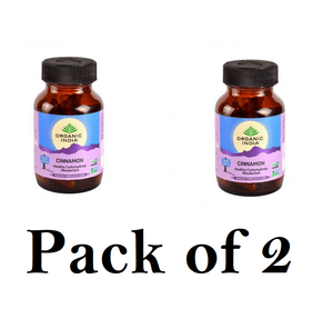 Organic India Cinnamon Capsule (Pack of 2) 60caps Each