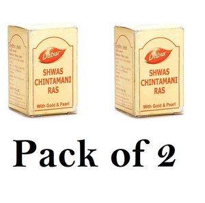 Dabur Shwas Chintamani Ras With Gold (Pack of 2) 30tab Each