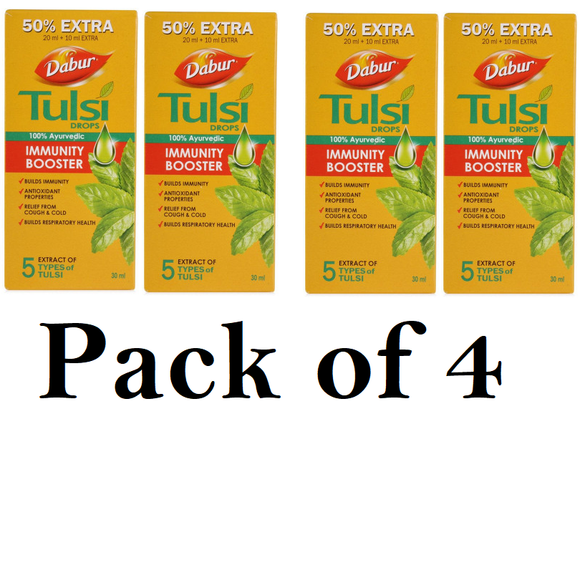 Dabur Tulsi Drops (Pack of 4) 30ml Each