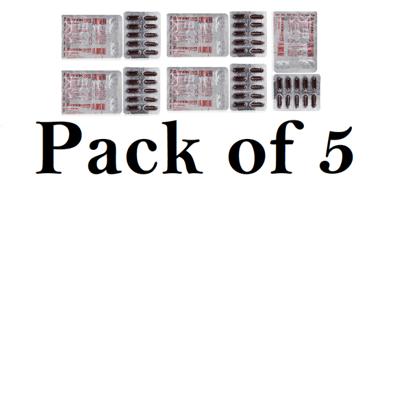 Dabur Stresscom Capsules (PAck of 5) 10caps Each