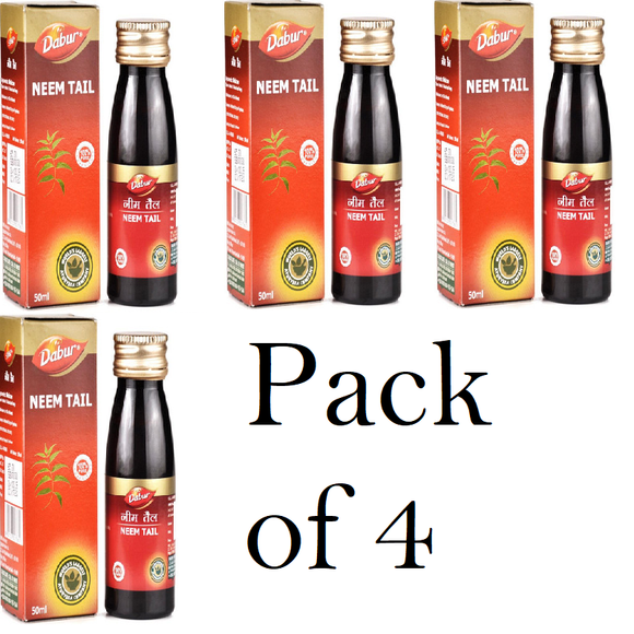 Dabur Neem Ka Tail (Pack of 4) 50ml Each