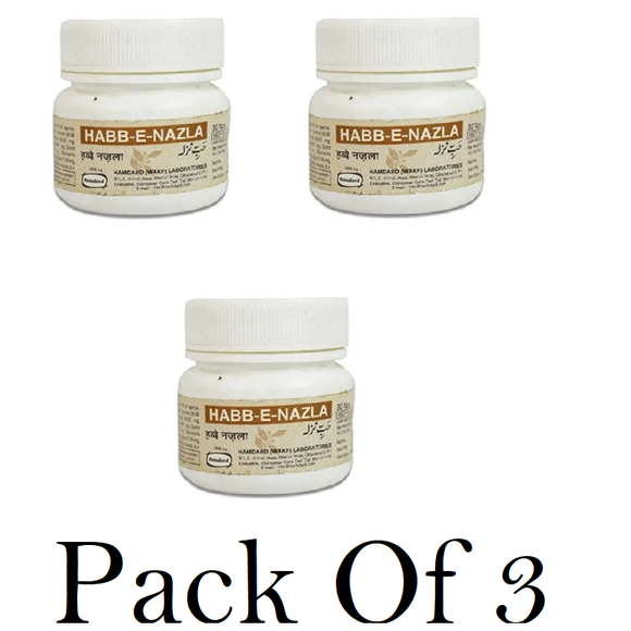 Hamdard Habbe Nazla (Pack Of 3) 30Pills Each