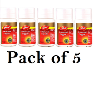 Dabur Gokshuradi Guggulu (Pack of 5) 40tab Each