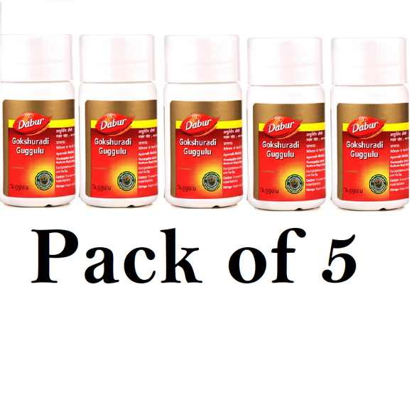 Dabur Gokshuradi Guggulu (Pack of 5) 40tab Each