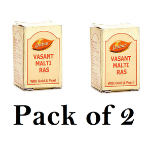 Dabur Vasant Malti Ras With Gold (Pack of 2) 25tab Each