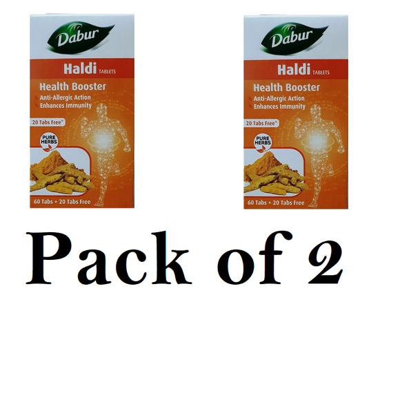 Dabur Haldi Tablets (Pack of 2) 60tab Each