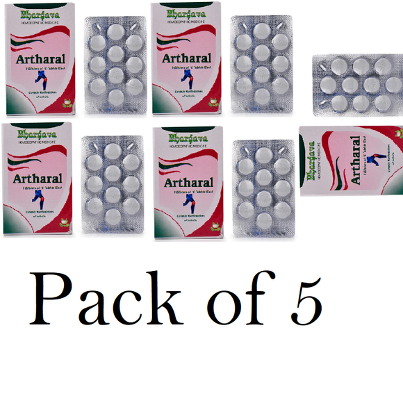 Dr. Bhargava Artharal Tablets (Pack of 5) 30tab Each