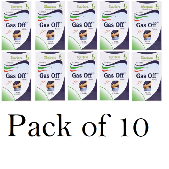 Dr. Bhargava Gas Off Tablet (Pack of 10) 10tab Each