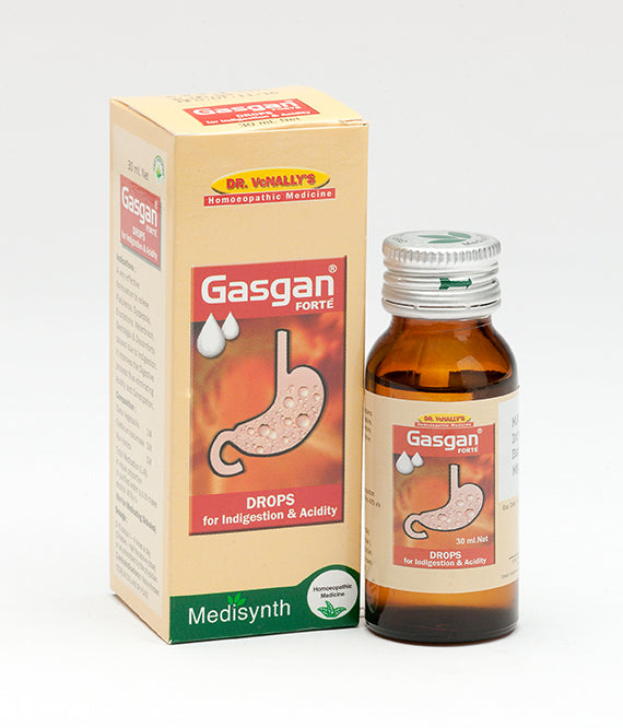 MEDISYNTH Gasgan Forte drops - Relives chronic acidity, gas & indigestion 30ML