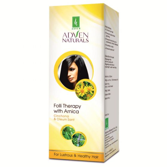 ADVEN FOLLI THERAPY WITH ARNICA , CINCHONA & OLEUM SANT HAIR OIL 100ML