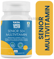 Tata 1mg Senior 50+ Multivitamin & Multimineral Immunity Booster Zinc, Vitamin C, Calcium, and Vitamin D Veg Tablet 60