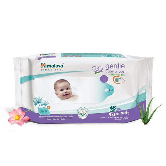 Himalaya gentle baby wipes (48 Wipes)