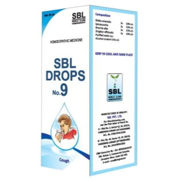 SBL Drops No. 9 ( For Cough) (30ml)