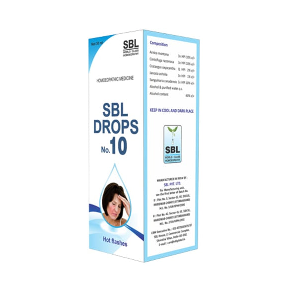 SBL Drops No. 10 (For Hot Flashes) (30ml)