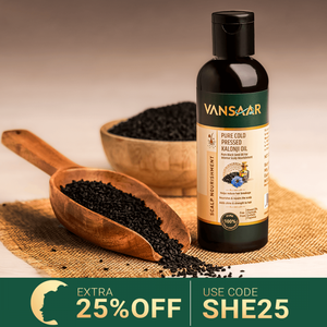 Baidyanath Vansaar Pure Cold Pressed Kalonji Oil | 100% Pure & Cold Pressed | For Hair Fall Control & Scalp Nourishment| Delays Greying
