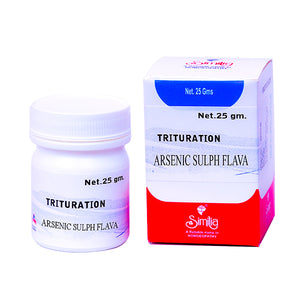 Similia India Ars Sulph Flav Trituration Tablets 3X (25g)