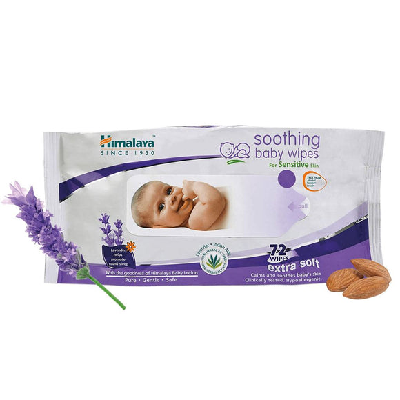 Himalaya soothing baby wipes (72 Wipes)