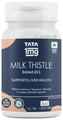 Tata 1mg Milk Thistle Capsules for Liver Detox, 70% Silymarin with Dandelion & Ginger 60 Tablets
