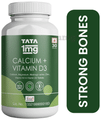 Tata 1mg Calcium + Vitamin D3, Zinc, Magnesium and Alfalfa Tablets for Joint Health & Immunity 60 Tablets